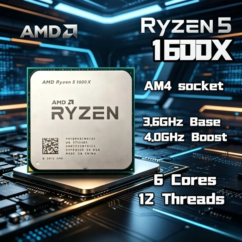 معالج AMD Ryzen 5 1600X أصلي و - مراجعة Amd Cpu Ryzen 5 وسعره